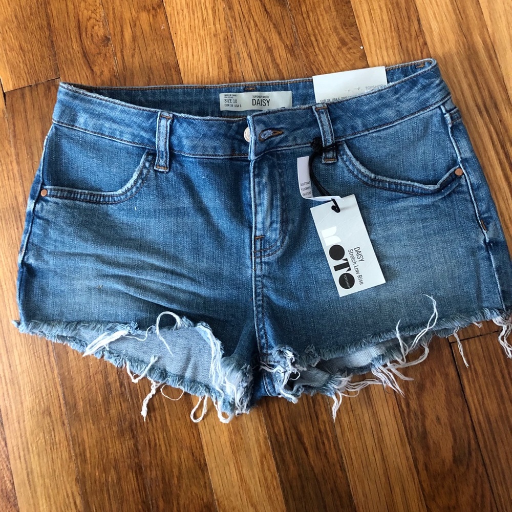 Top shop denim shorts